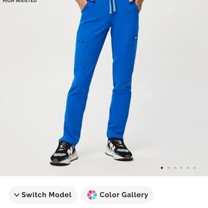 Womens Royal Blue Figs Scrub Pants